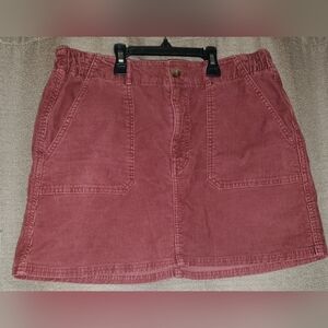 American Eagle Pink Mauve Corduroy Super Stretch Skirt SZ 10 (circa 04/2019)
